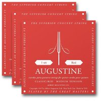 Augustine Strings - Classic Red 3-Pack Guitar Strings - Red - Front_Zoom