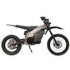 Front. GoTrax - Everest Electric Dirt Bike w/ 50 mi Max Range & 53 mph Max Speed - Gray.