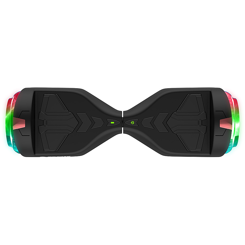 Left View: GoTrax - Surge Plus Hoverboard w/3.1 mi Max Range & w/6.2 mph Max Speed - Black