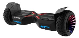 GoTrax - Quest Pro Hoverboard w/7 mi Max Range & 7.5 mph Max Speed - Black - Front_Zoom