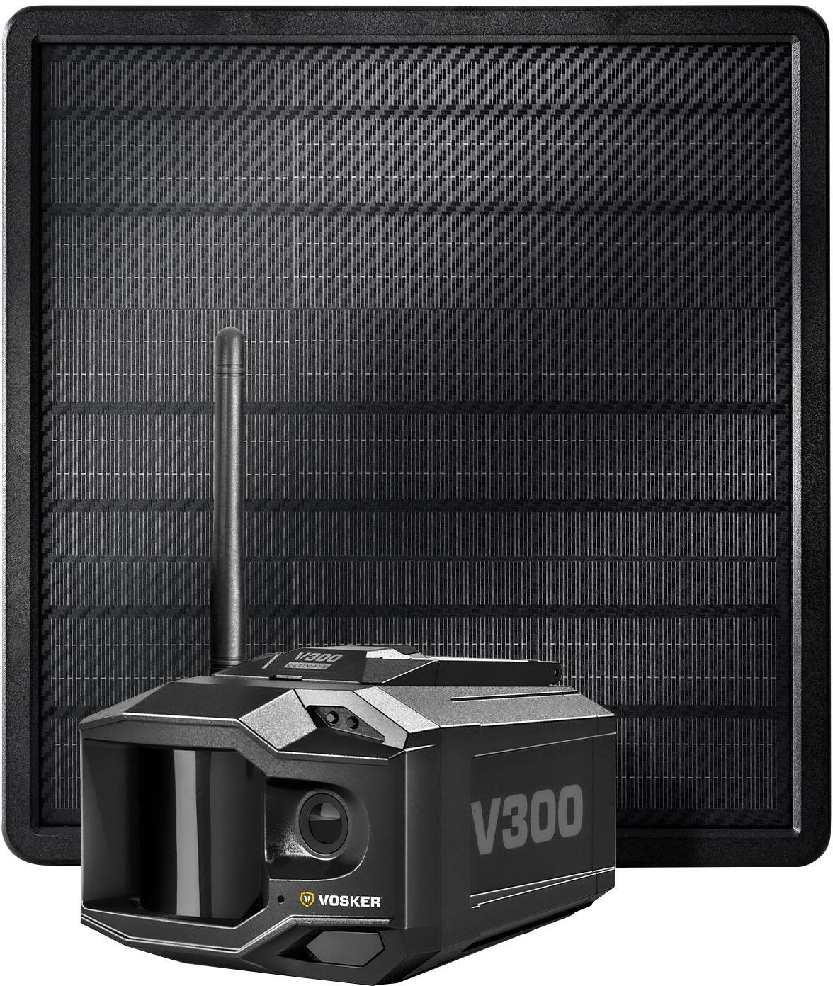 Alt View 12. Vosker - V300 Ultimate 4G-LTE Autonomous Outdoor Security Camera, High-Capacity 15,000 mAh External Solar Power Bank - No Wi-Fi Needed, Live Streaming, Black.