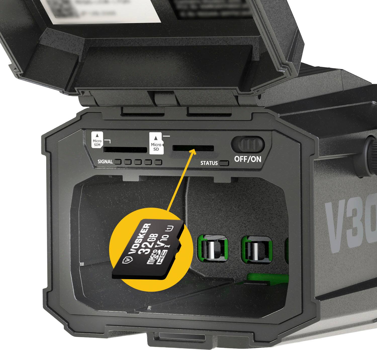 Alt View 21. Vosker - V300 Ultimate 4G-LTE Autonomous Outdoor Security Camera, High-Capacity 15,000 mAh External Solar Power Bank - No Wi-Fi Needed, Live Streaming, Black.