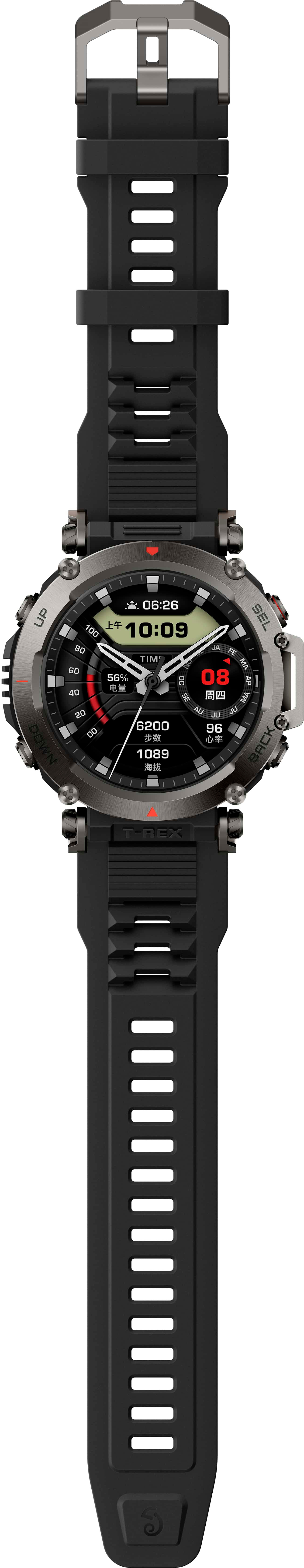 Best Buy: Amazfit T-Rex Ultra Smartwatch 35mm Stainless Steel Black  W2142OV1N