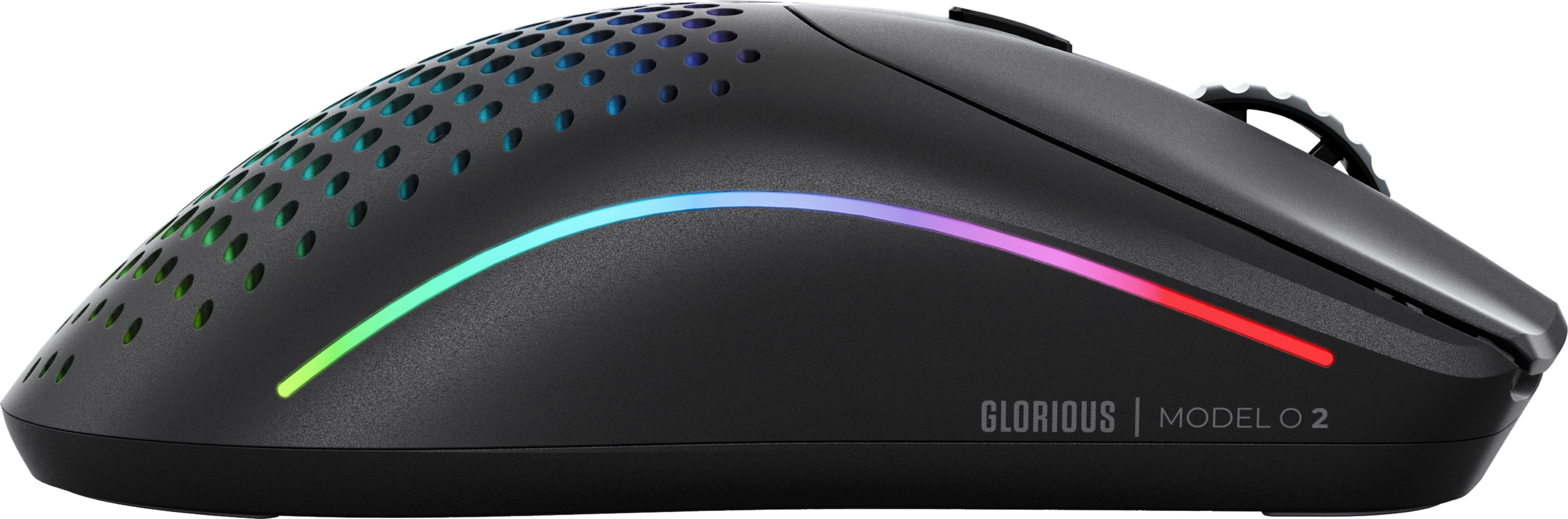 Alt View 11. Glorious - Model O 2 Lightweight Wireless Optical Gaming Mouse with BAMF 2.0 Sensor - Matte Black.