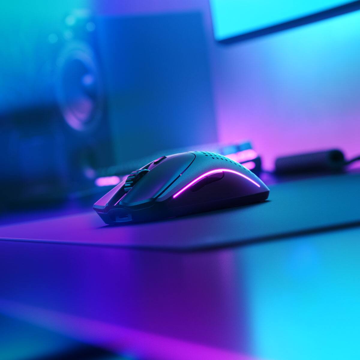 Alt View 14. Glorious - Model O 2 Lightweight Wireless Optical Gaming Mouse with BAMF 2.0 Sensor - Matte Black.