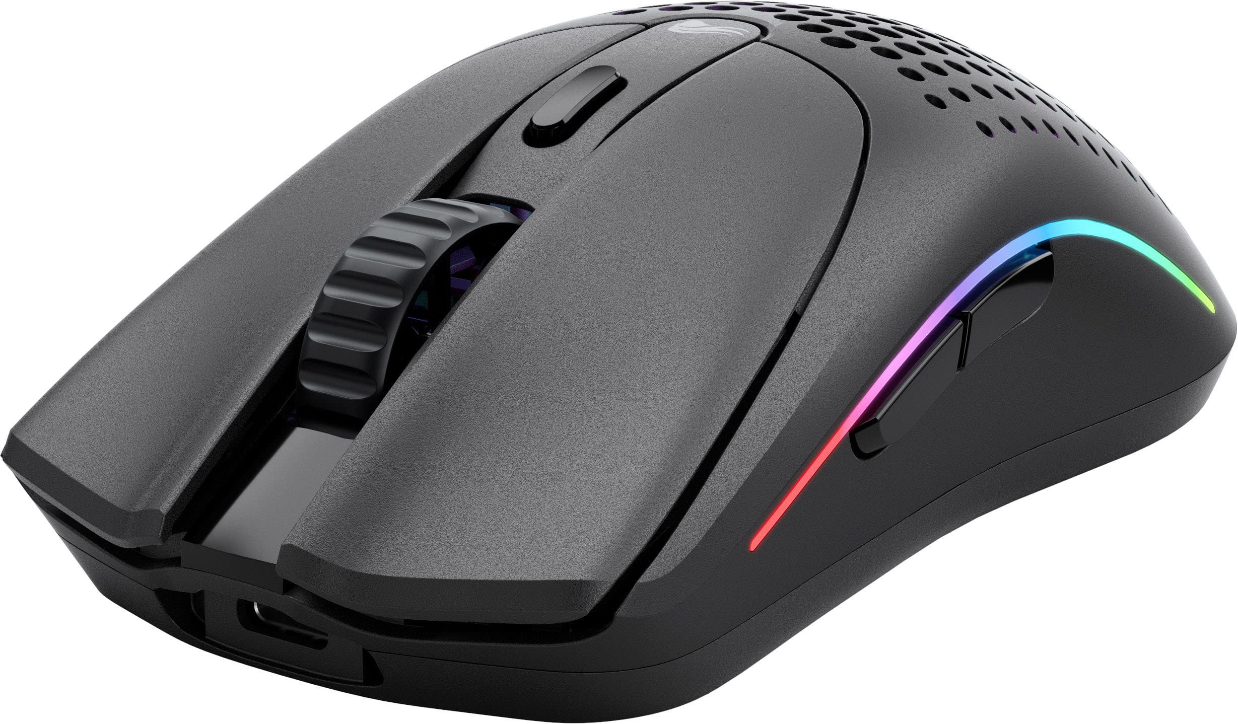 Left. Glorious - Model O 2 Lightweight Wireless Optical Gaming Mouse with BAMF 2.0 Sensor - Matte Black.