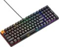 Angle. Glorious - GMMK 2 Prebuilt 96% Full Size Wired  Mechanical Linear Switch Gaming Keyboard with Hotswappable Switches - Black.