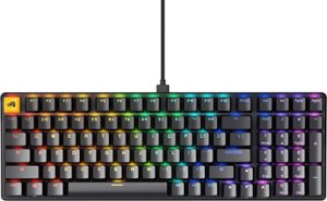 Glorious - GMMK 2 Prebuilt 96% Full Size Wired  Mechanical Linear Switch Gaming Keyboard with Hotswappable Switches - Black - Front_Zoom