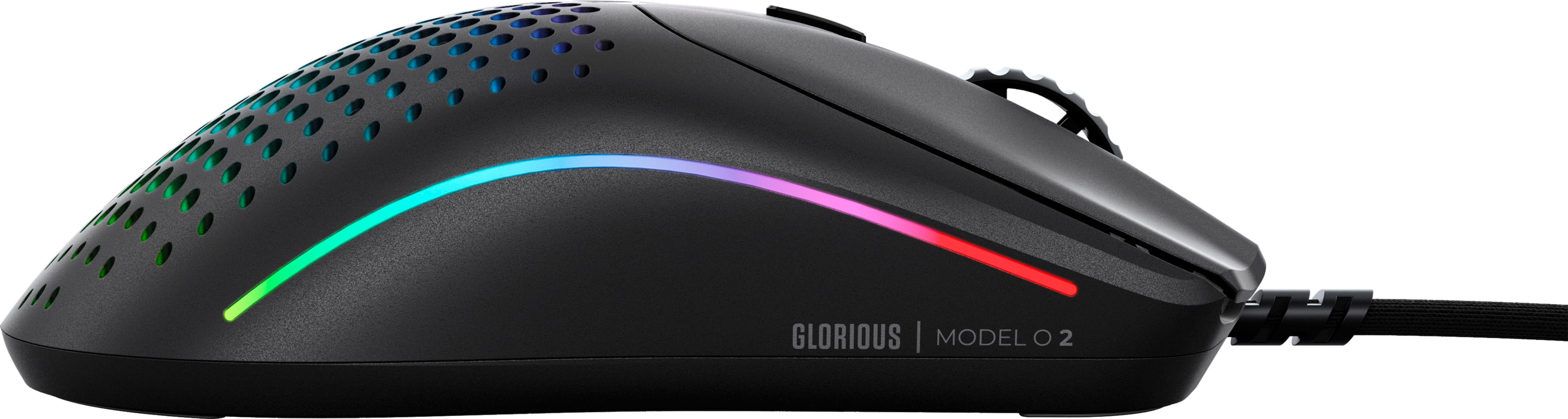 Alt View 12. Glorious - Model O 2 Lightweight Wired Optical Gaming Mouse with BAMF 2.0 Sensor - Matte Black.