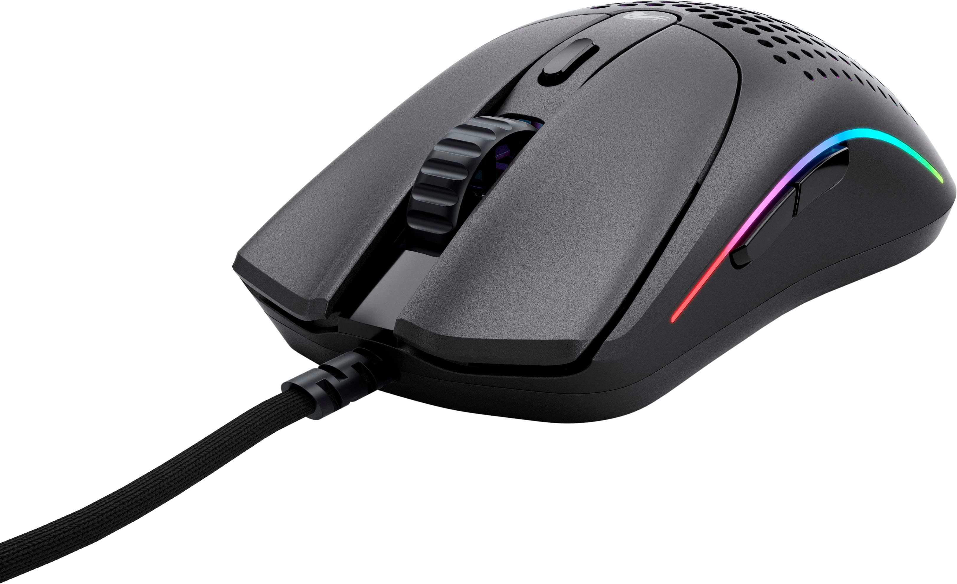 Left. Glorious - Model O 2 Lightweight Wired Optical Gaming Mouse with BAMF 2.0 Sensor - Matte Black.