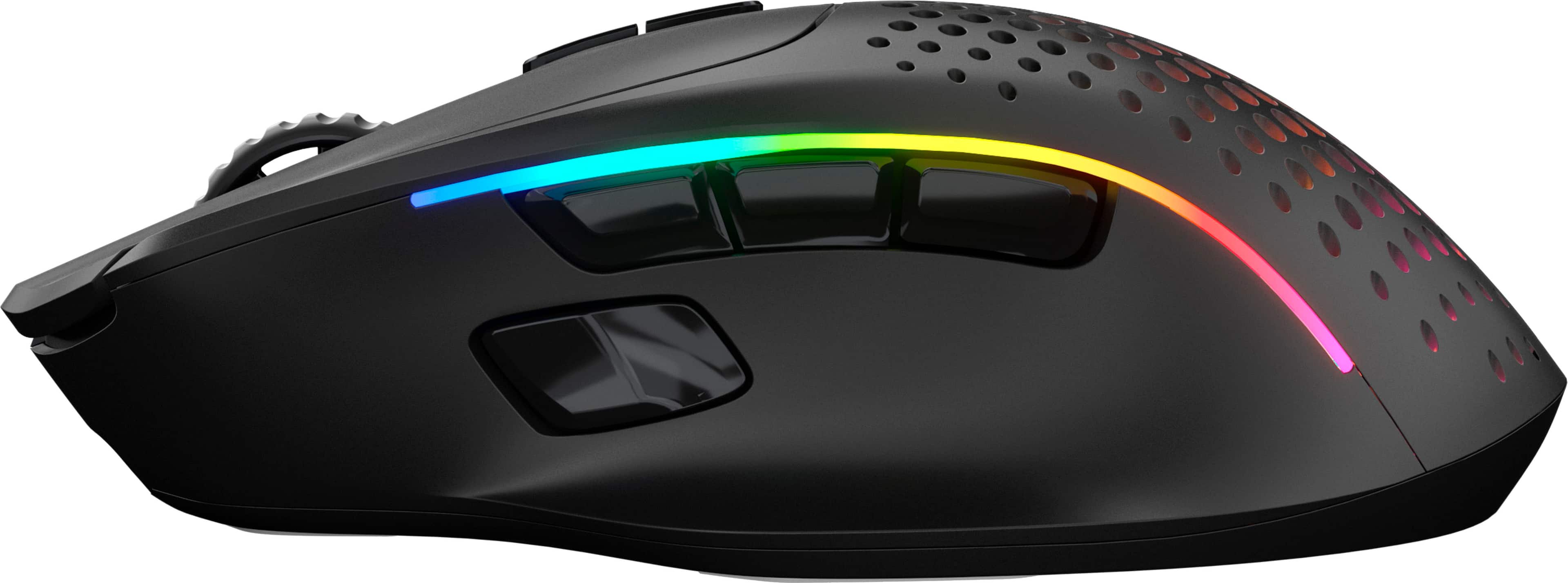 Alt View 11. Glorious - Model I 2 Ultra Lightweight Wireless Optical Gaming Mouse with 9 Programmable Buttons - Matte Black.