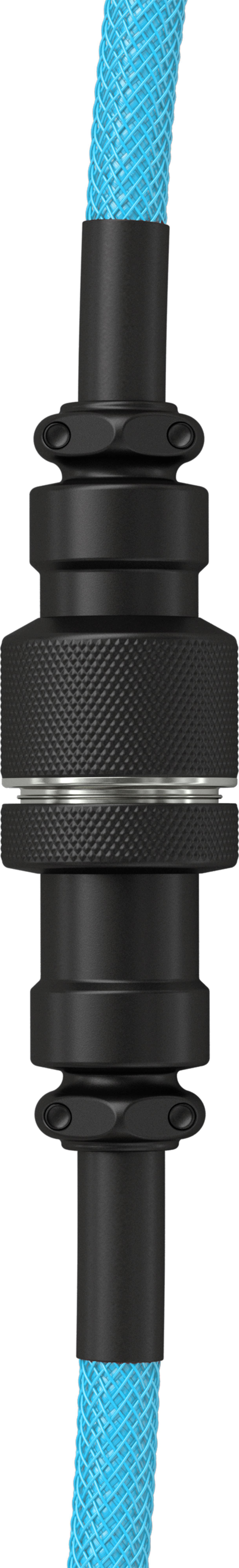 Alt View 11. Glorious - Coiled USB-C Artisan Braided Keyboard Cable for Mechanical Gaming Keyboards - Electric Blue.