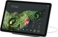 Google - Geek Squad Certified Refurbished Pixel Tablet with Charging Speaker Dock - 11"  Android Tablet - 128GB - Wi-Fi - Hazel - Front_Zoom