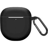 SaharaCase - Anti-Slip Silicone Case for Bose QuietComfort II and QuietComfort Ultra Headphones - Black - Front_Zoom
