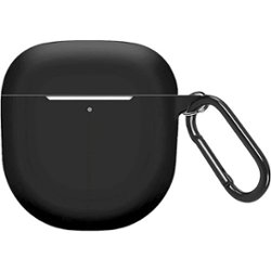 SaharaCase - Anti-Slip Silicone Case for Bose QuietComfort II Headphones - Black - Front_Zoom