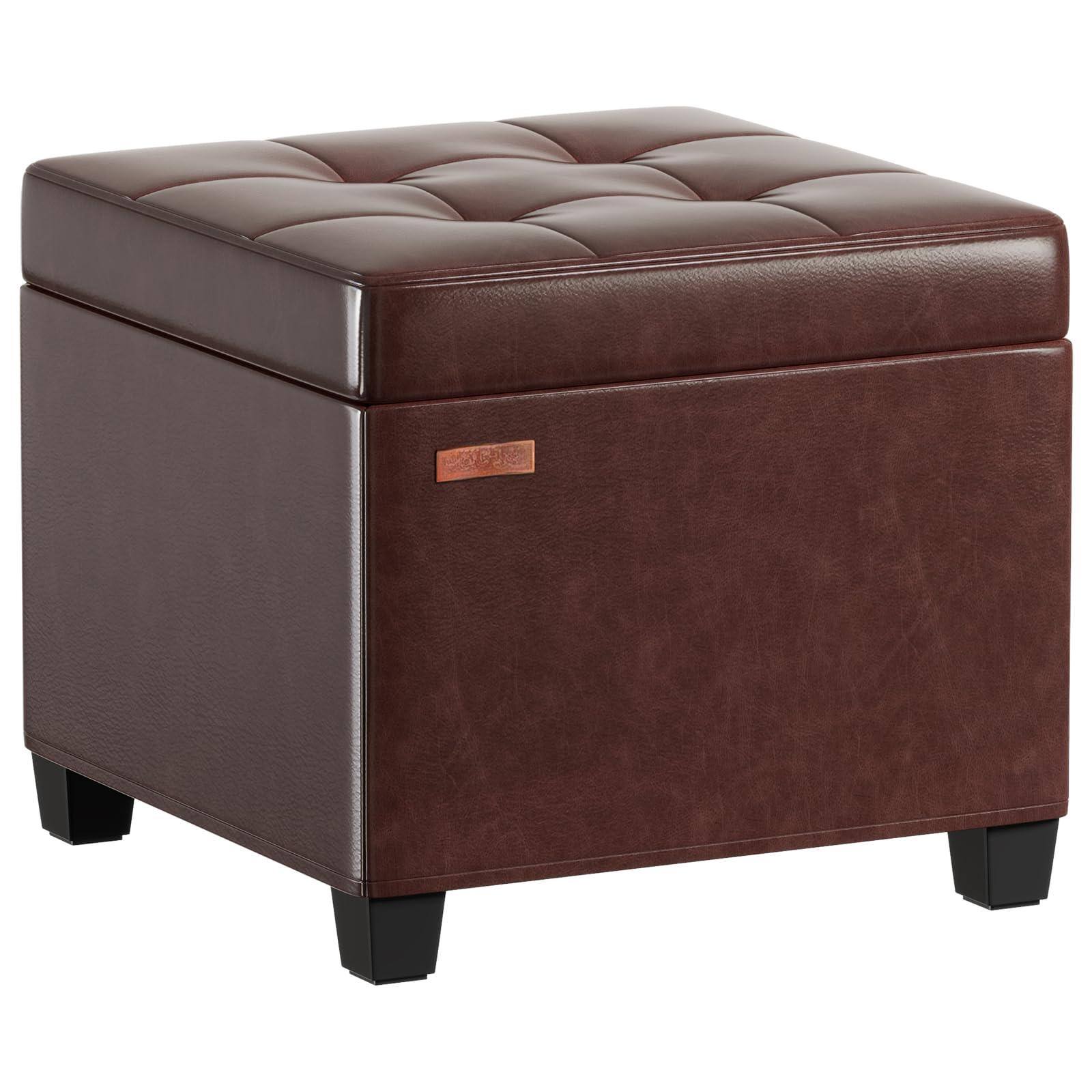 Pu-brown 17.7" D x 17.7" W x 17.7" H