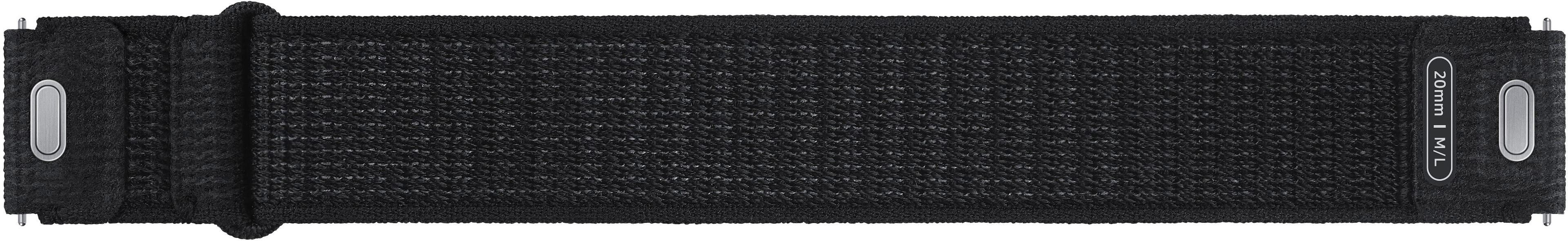 Alt View 11. Samsung - Fabric Watch Band for Galaxy Watch6, Galaxy Watch6 Classic M/L - Black.