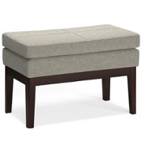 Simpli Home - Carlson Small Ottoman Bench - Greige - Front_Zoom