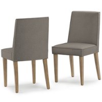 Simpli Home - Bartow Dining Chair ( Set of 2 ) - Taupe - Front_Zoom