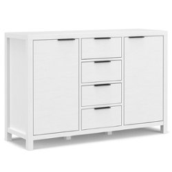 Simpli Home - Hollander Sideboard Buffet - White - Front_Zoom