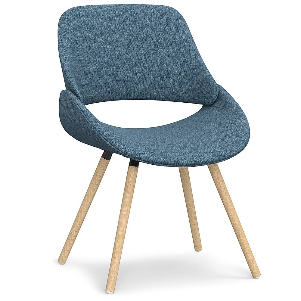 Angle View: Simpli Home - Malden Bentwood Dining Chair - Denim Blue