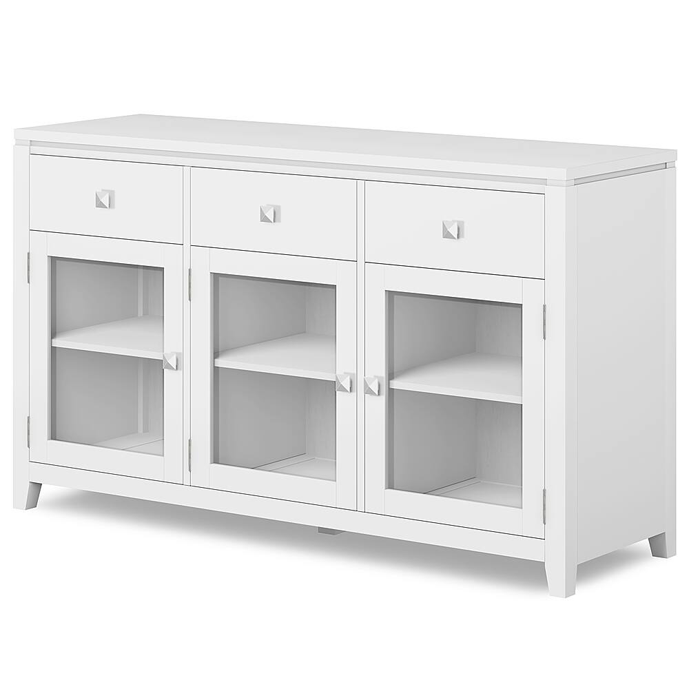 Angle View: Simpli Home - Cosmopolitan Sideboard Buffet - White