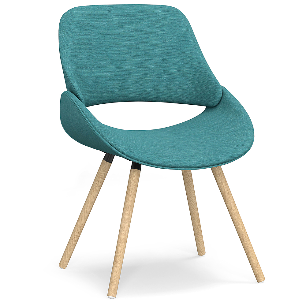 Angle View: Simpli Home - Malden Bentwood Dining Chair - Turquoise Blue