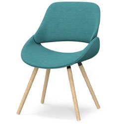 Simpli Home - Malden Bentwood Dining Chair - Turquoise Blue - Front_Zoom