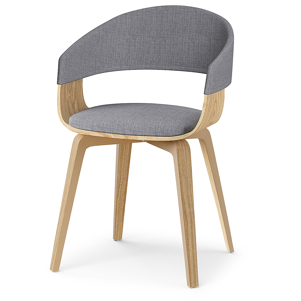 Angle View: Simpli Home - Lowell Bentwood Dining Chair - Light Grey