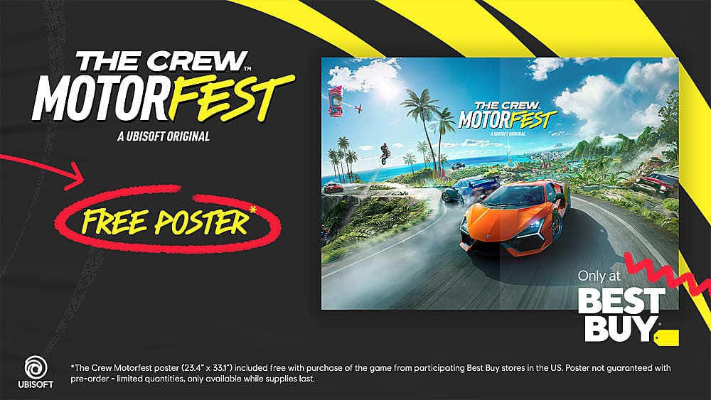 Front. The Crew Motorfest Poster (23.4" x 33.1").