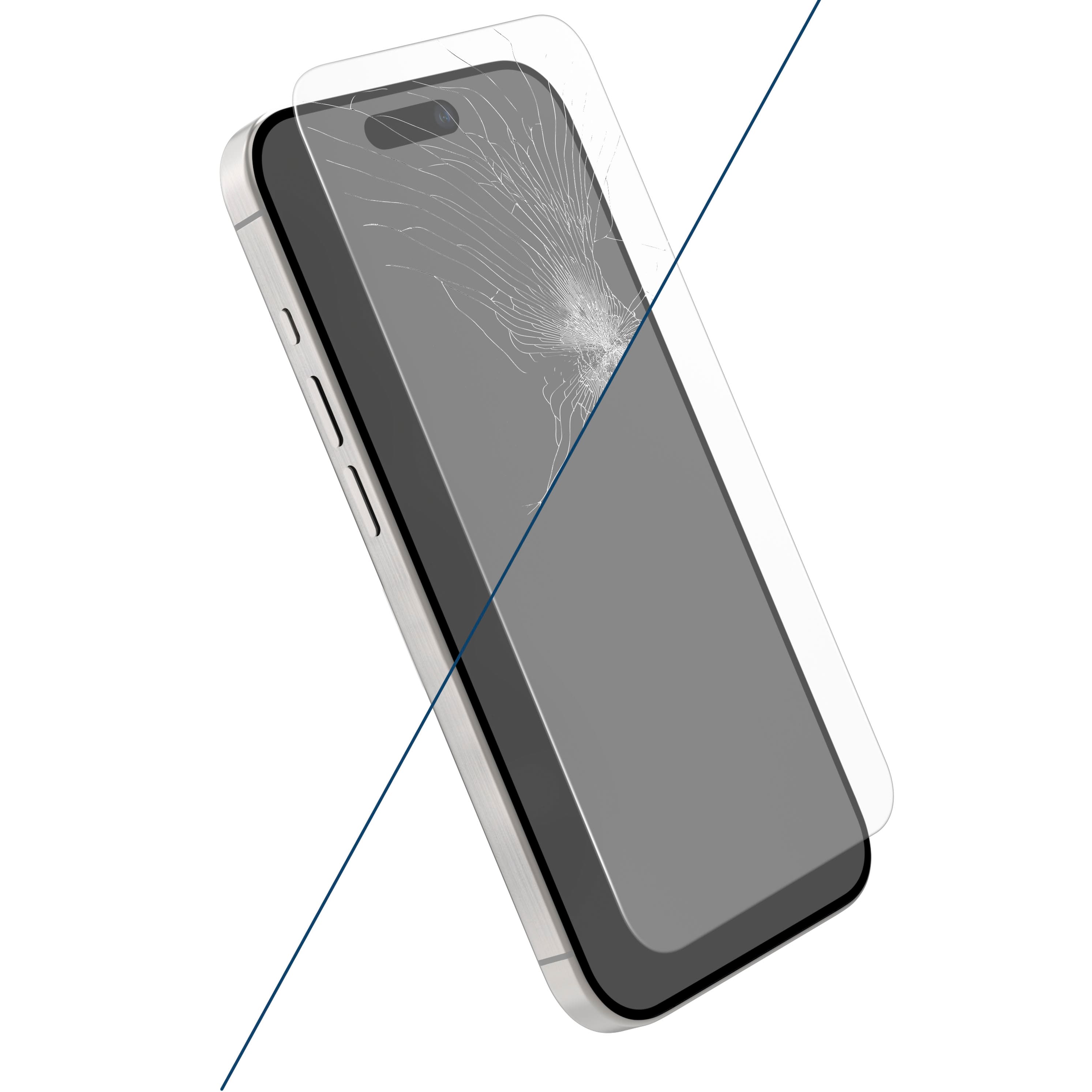 Alt View 16. Insignia™ - Anti-Reflective Glass Screen Protector for iPhone 15 Pro (2-Pack) - Clear.