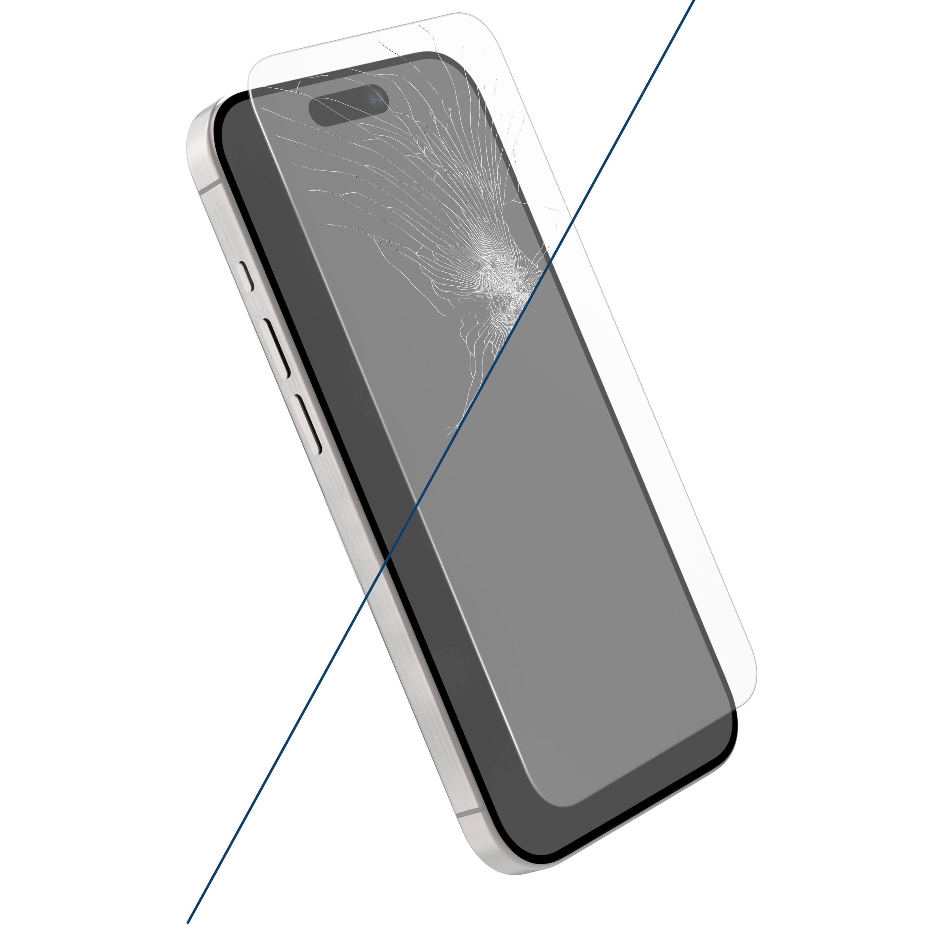 Alt View 16. Insignia™ - Anti-Reflective Glass Screen Protector for iPhone 15 Pro Max (2-Pack) - Clear.