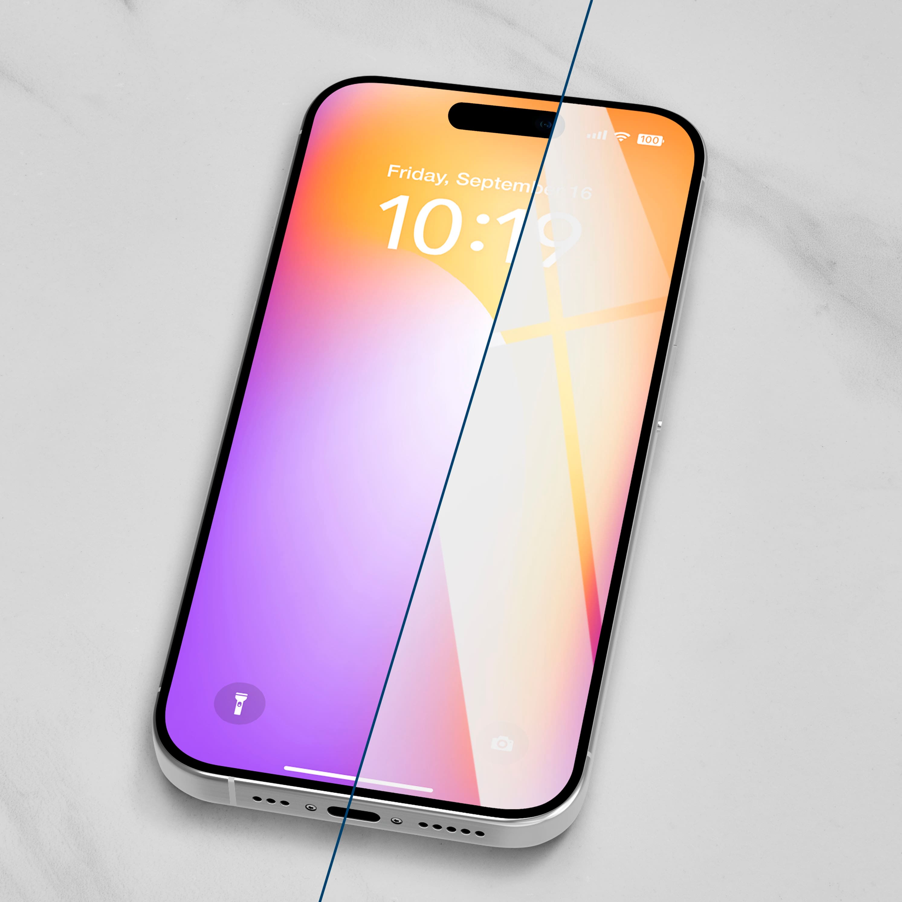 Alt View 17. Insignia™ - Anti-Reflective Glass Screen Protector for iPhone 15 Pro Max (2-Pack) - Clear.