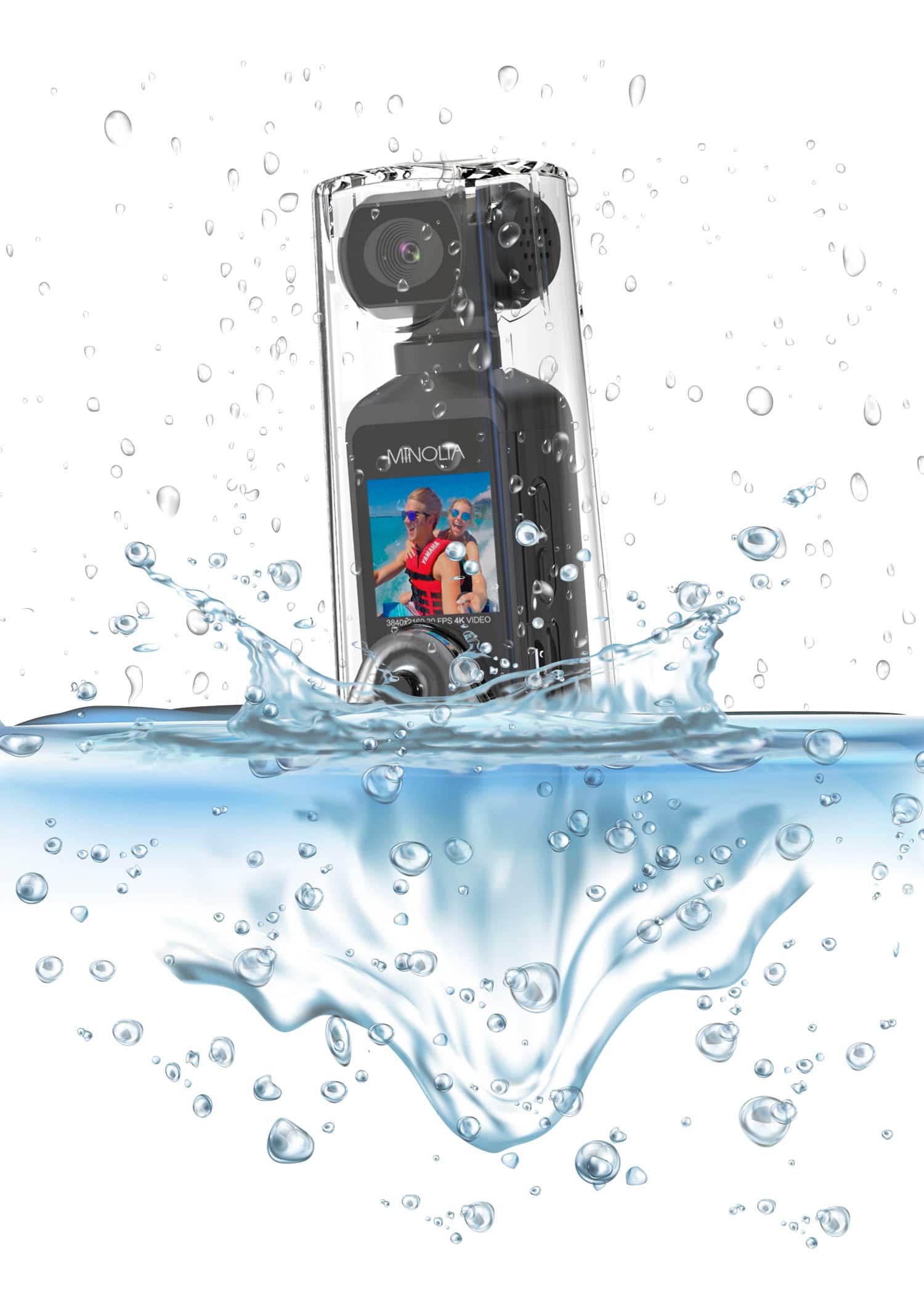 Alt View 15. Minolta - MN4KP1 4K Video 16.0-Megapixel Waterproof Camcorder Bundle - Black.