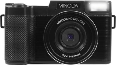 Minolta - MND30 30.0 Megapixel Digital Camera - Black - Front_Zoom