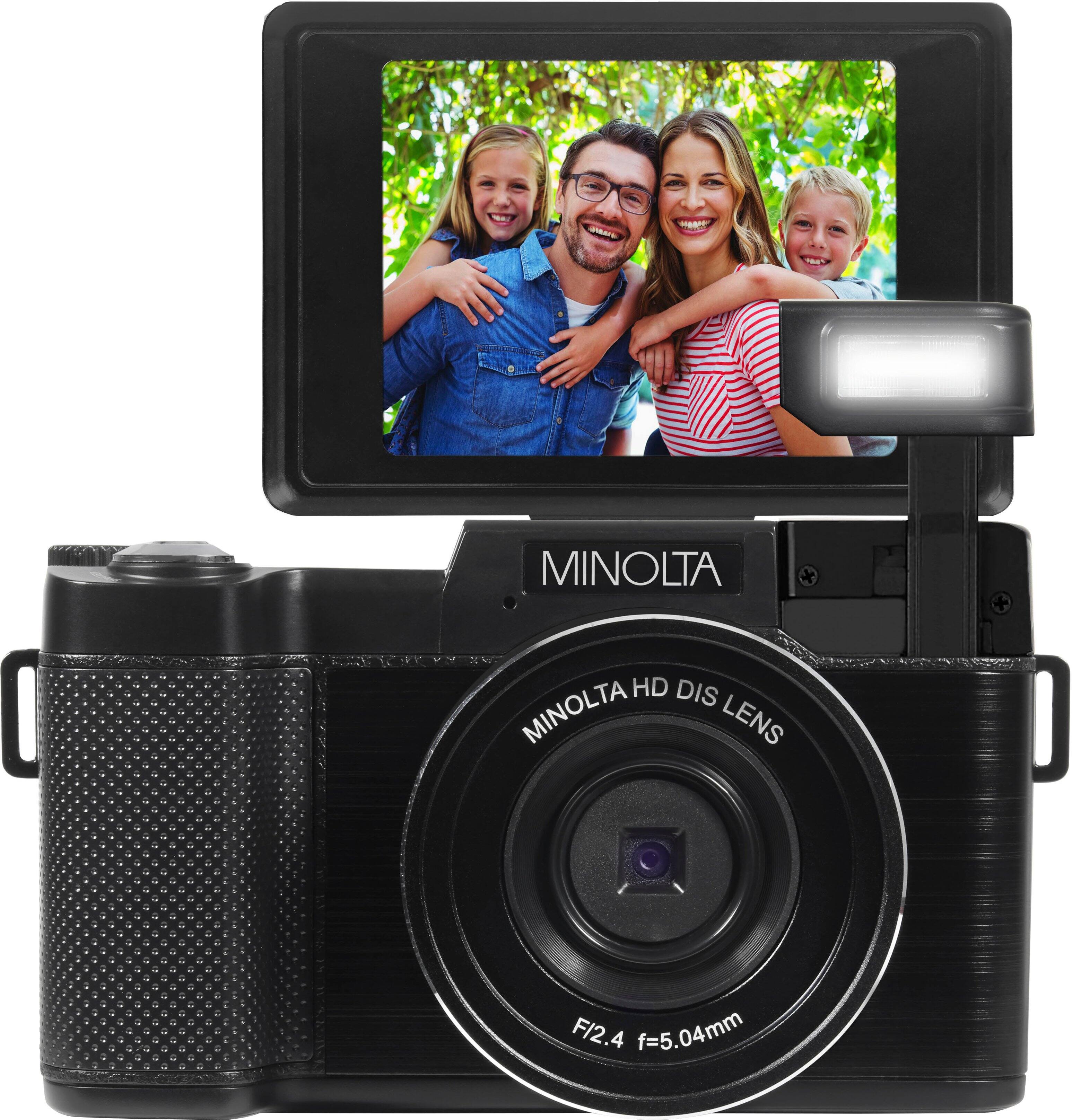 Alt View 1. Minolta - MND30 30.0 Megapixel Digital Camera - Black.