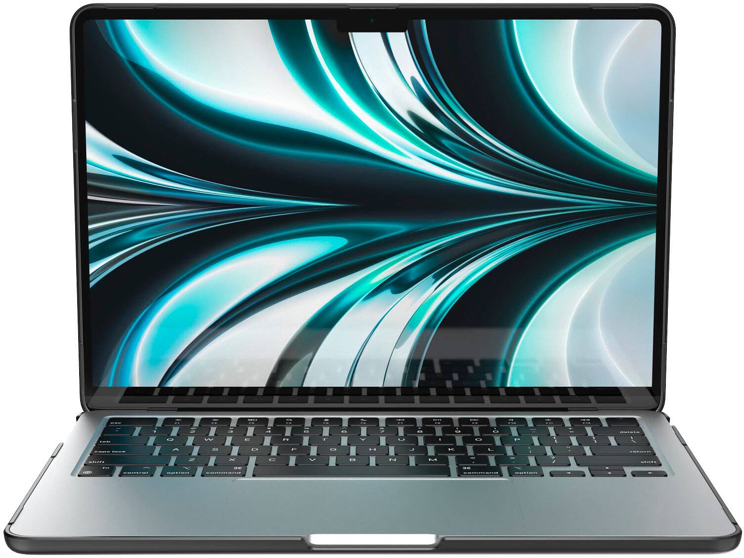 Alt View 11. Speck - Smartshell Case for Macbook Air 13" M2/M3 (2022-2024) - Obsidian Grey.