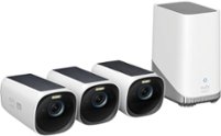 eufy Security - eufyCam 3 3-Camera Indoor/Outdoor Wireless 4K Security System - White - Front_Zoom