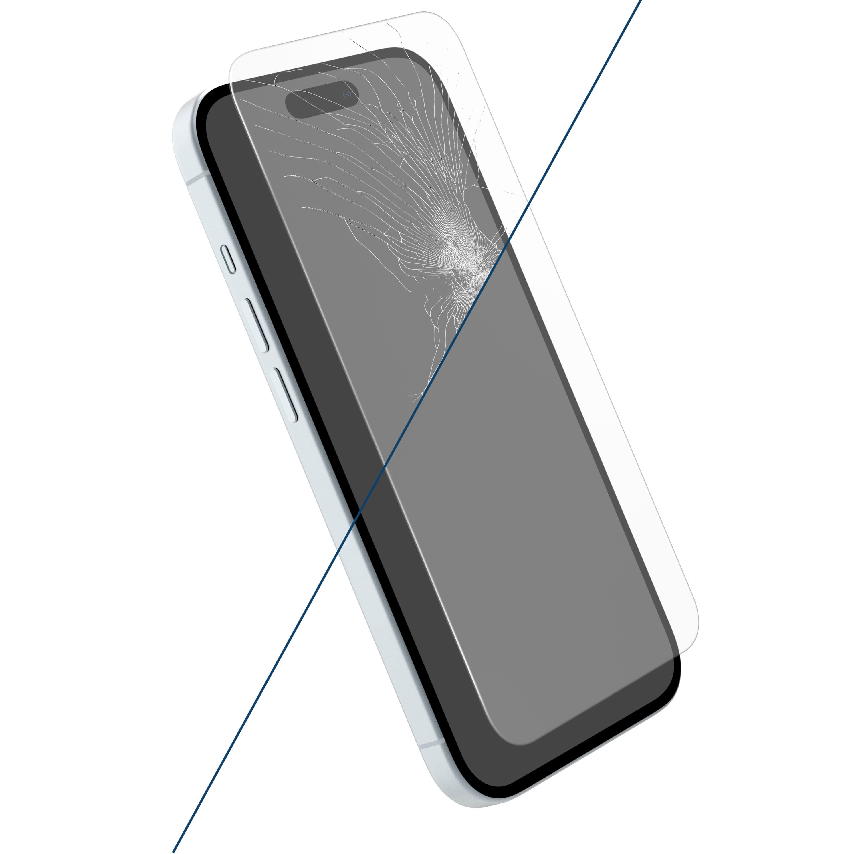 Alt View 16. Insignia™ - Anti-Reflective Glass Screen Protector for iPhone 15 Plus (2-Pack) - Clear.