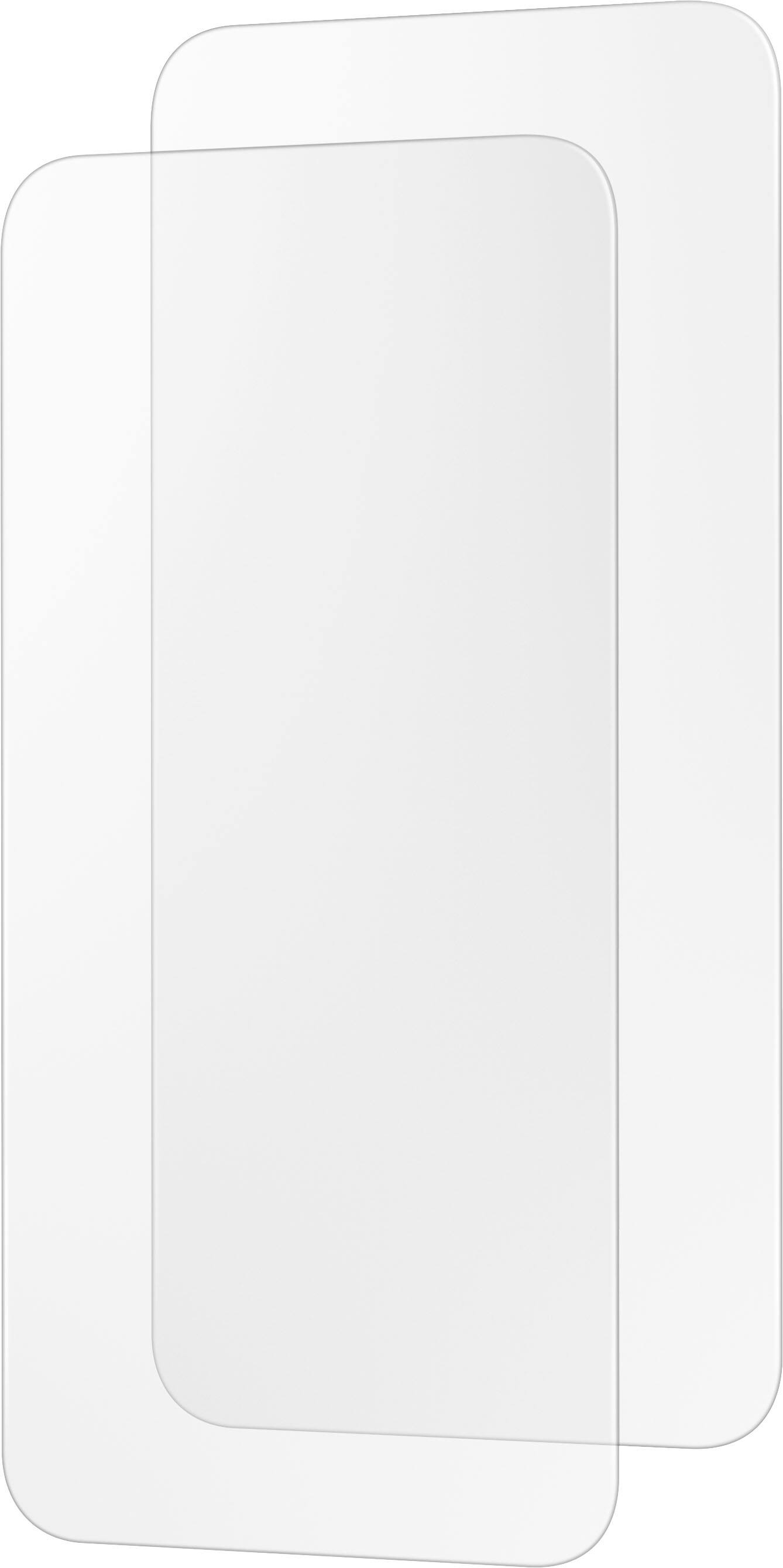 Left. Insignia™ - Anti-Reflective Glass Screen Protector for iPhone 15 Plus (2-Pack) - Clear.