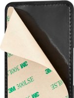 Insignia™ - Stick-on Wallet for Most Cell Phones - Black - Left_Zoom