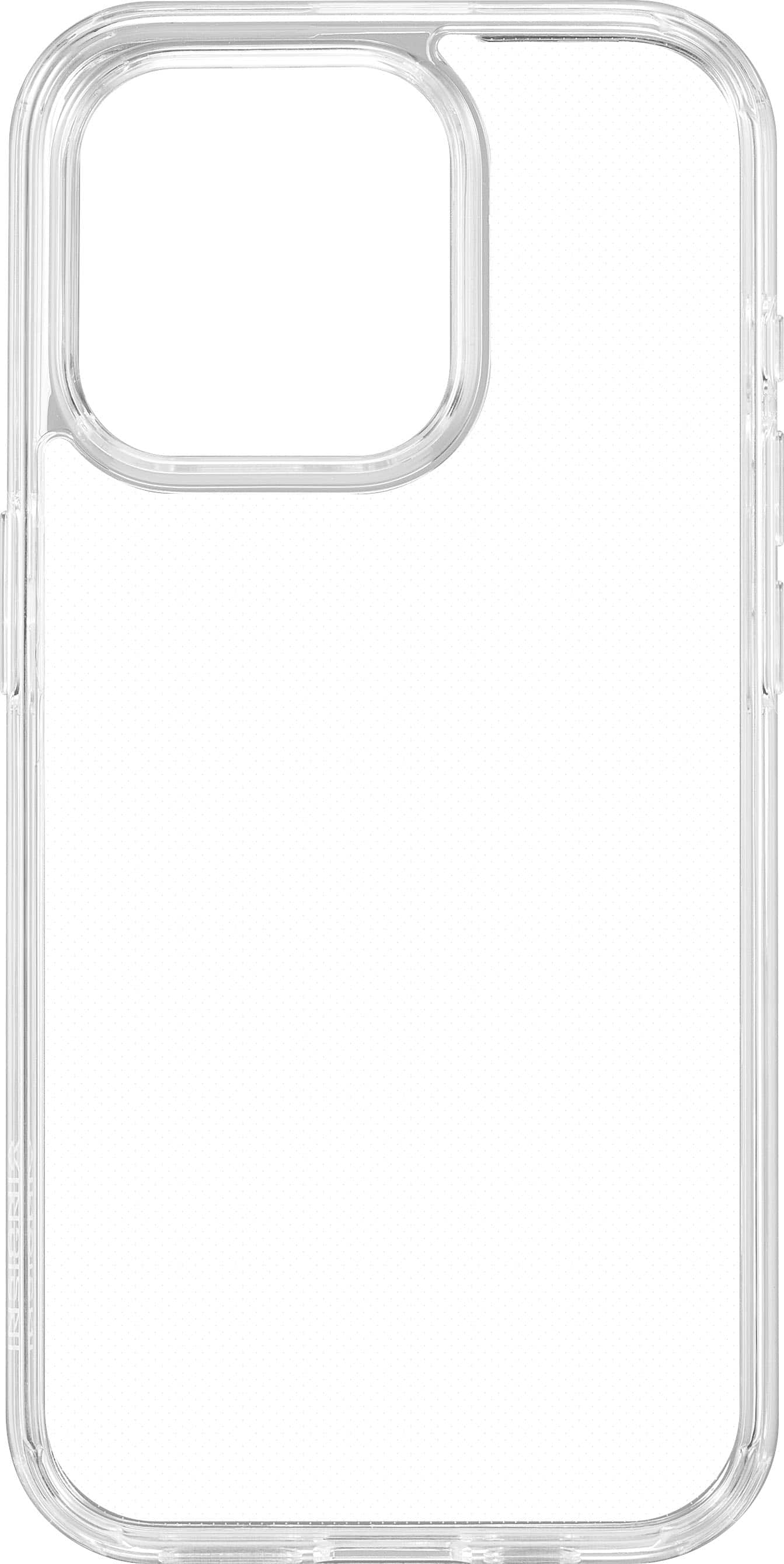 Angle. Insignia™ - Hard-Shell Case for iPhone 15 Pro - Clear.