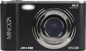 Minolta - MND20 44.0 Megapixel Digital Camera - Black - Front_Zoom