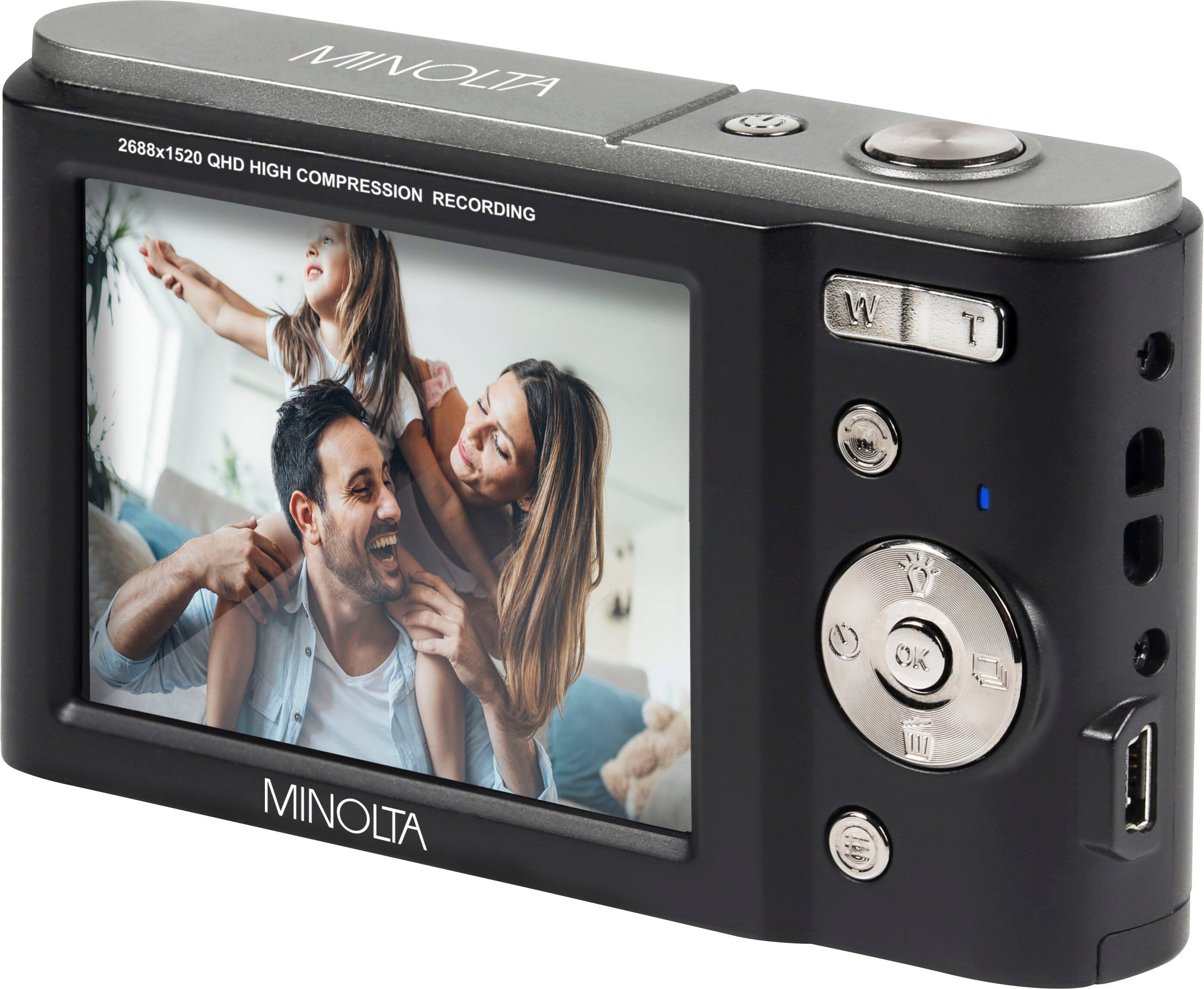 Top. Minolta - MND20 44.0 Megapixel Digital Camera - Black.