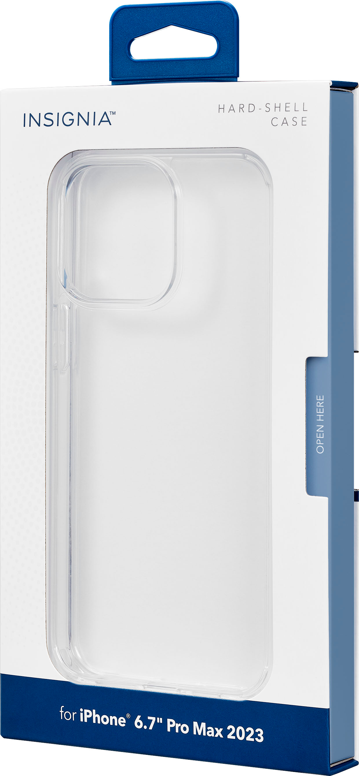 Insignia - Hard-Shell Case for iPhone 15 Pro Max - Clear