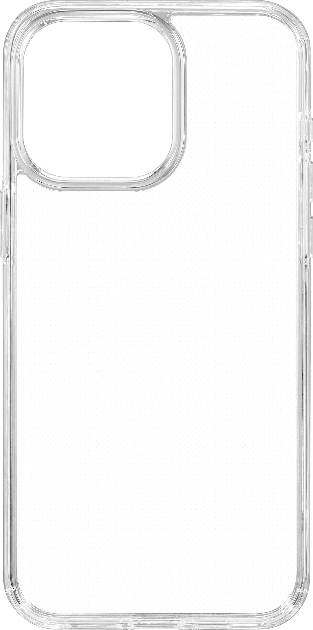 Angle. Insignia™ - Hard-Shell Case for iPhone 15 Pro Max - Clear.