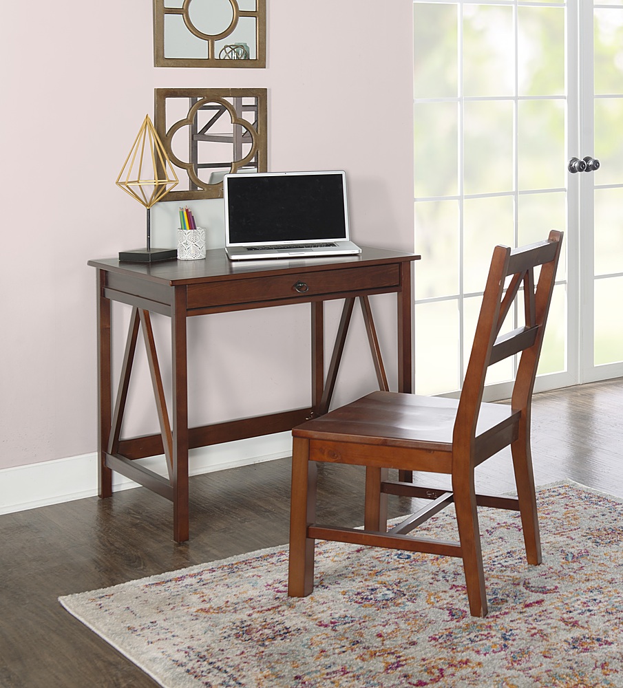 Solid Wood Study Desk and Chair Set Home Desks and Chairs Writing
