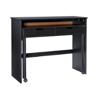 Linon Home Décor - Rensen Extendable Console Desk - Black - Front_Zoom