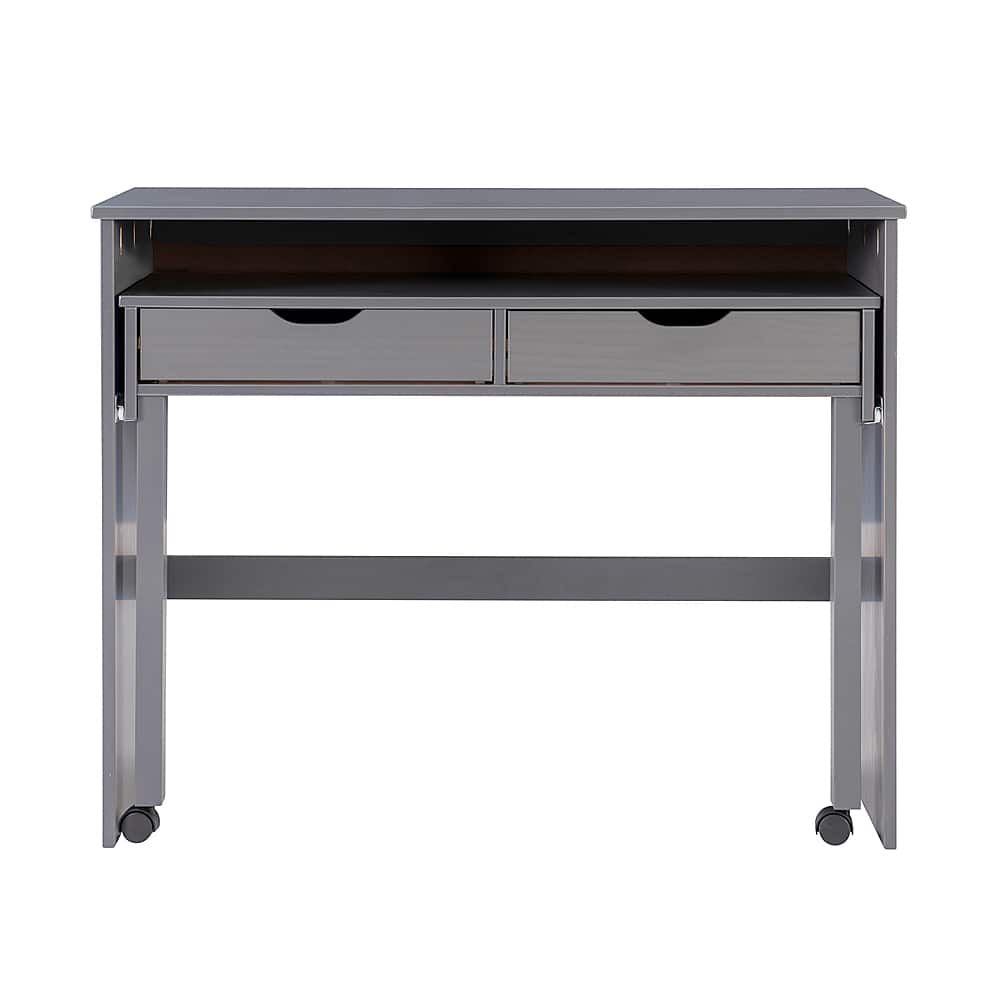 Angle View: Linon Home Décor - Rensen Extendable Console Desk - Gray