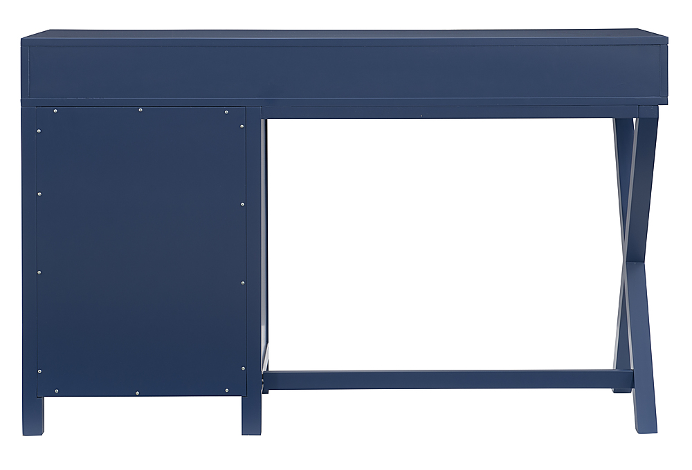 Linon Home Décor Penrose Four-Drawer Side Storage Desk Navy Paint ...